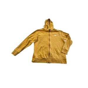 Skechers Hoodie Yellow Gold‎ Sweatshirt Lounge Zipper Drawstring Long Sleeve EUC